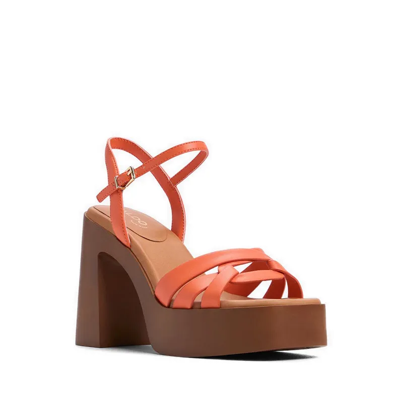 Aldo Solenia Women Heeled Sandals - Medium Orange