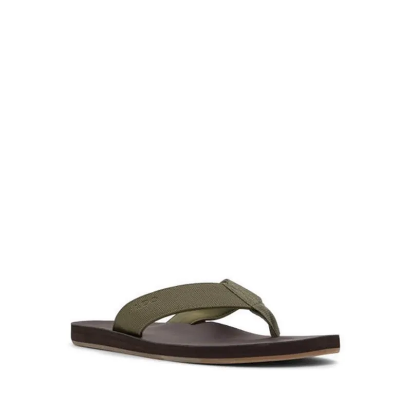 ALDO WEALLERE FLAT SANDALS - BROWN
