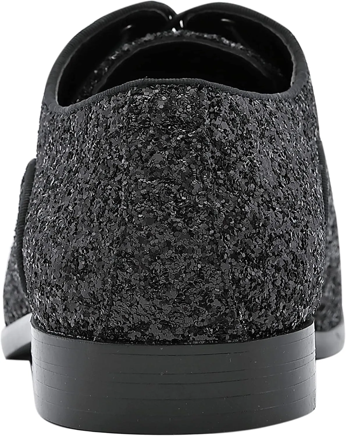 Amali Barnes Mens Dress Shoes Sparkly Glitter Encrusted Tuxedo Slip on Loafers for Men - The Original Smoking Men Dress Shoes Runs Large - GO 1/2 Size Down