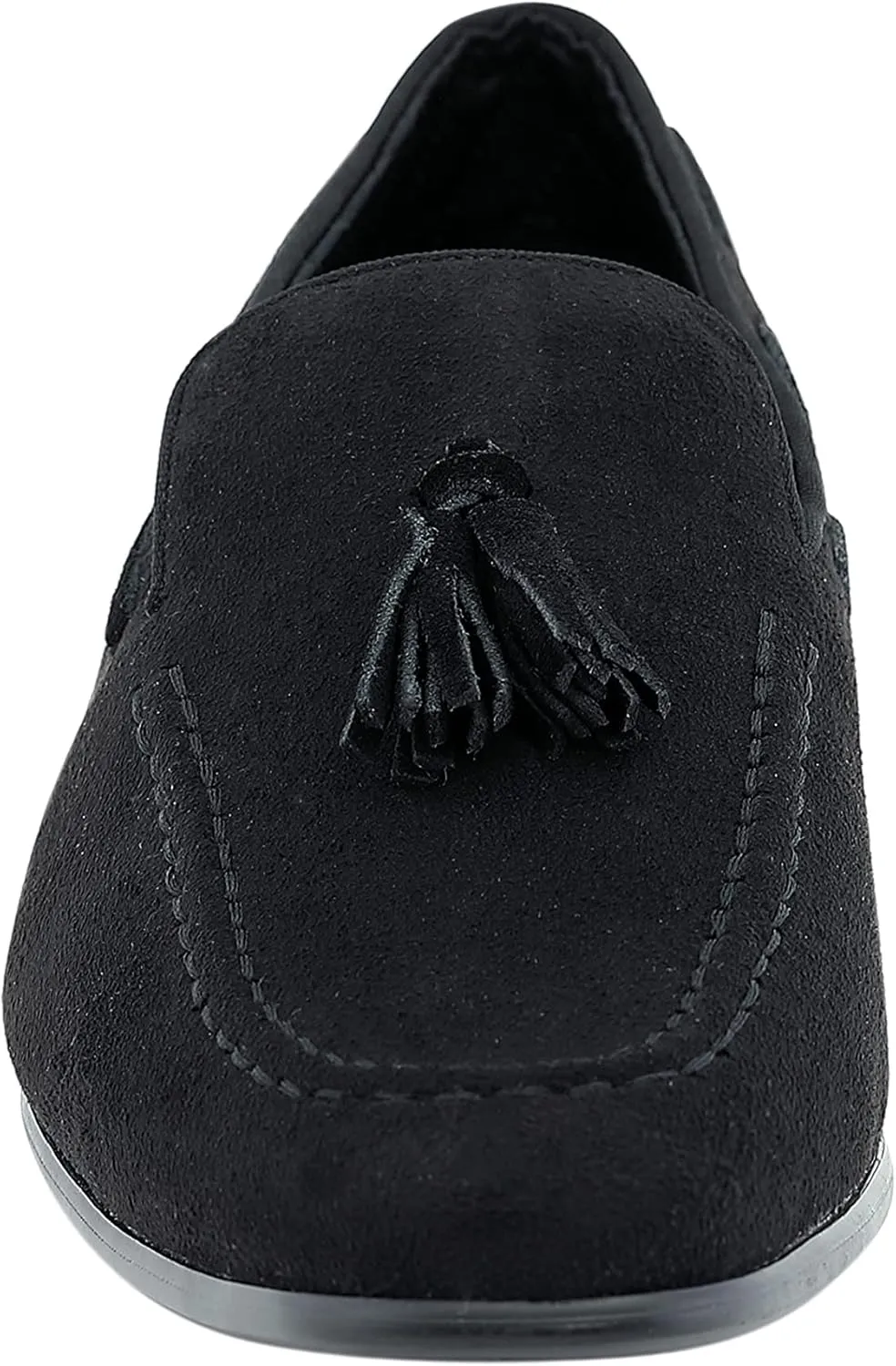 Amali Heath - Mens Dress Shoes with Gunmetal Horn Tassels with Luxurious Velvet - Formal Loafers for Men - The Original Smoking Men Slip-On