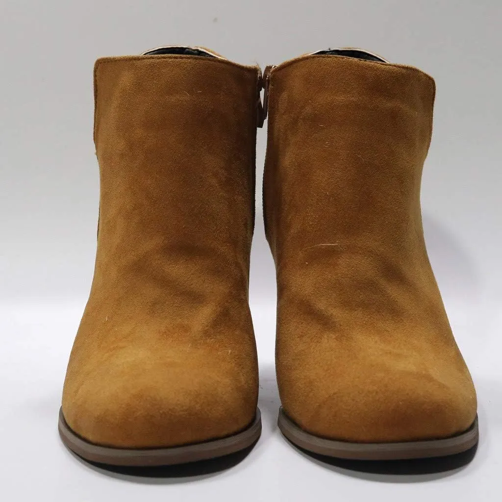 Ankle Boots for Women Leather Platform Wedges Booties Back Zip Vintage Snow Boots Casual Business Cowgirl Booties