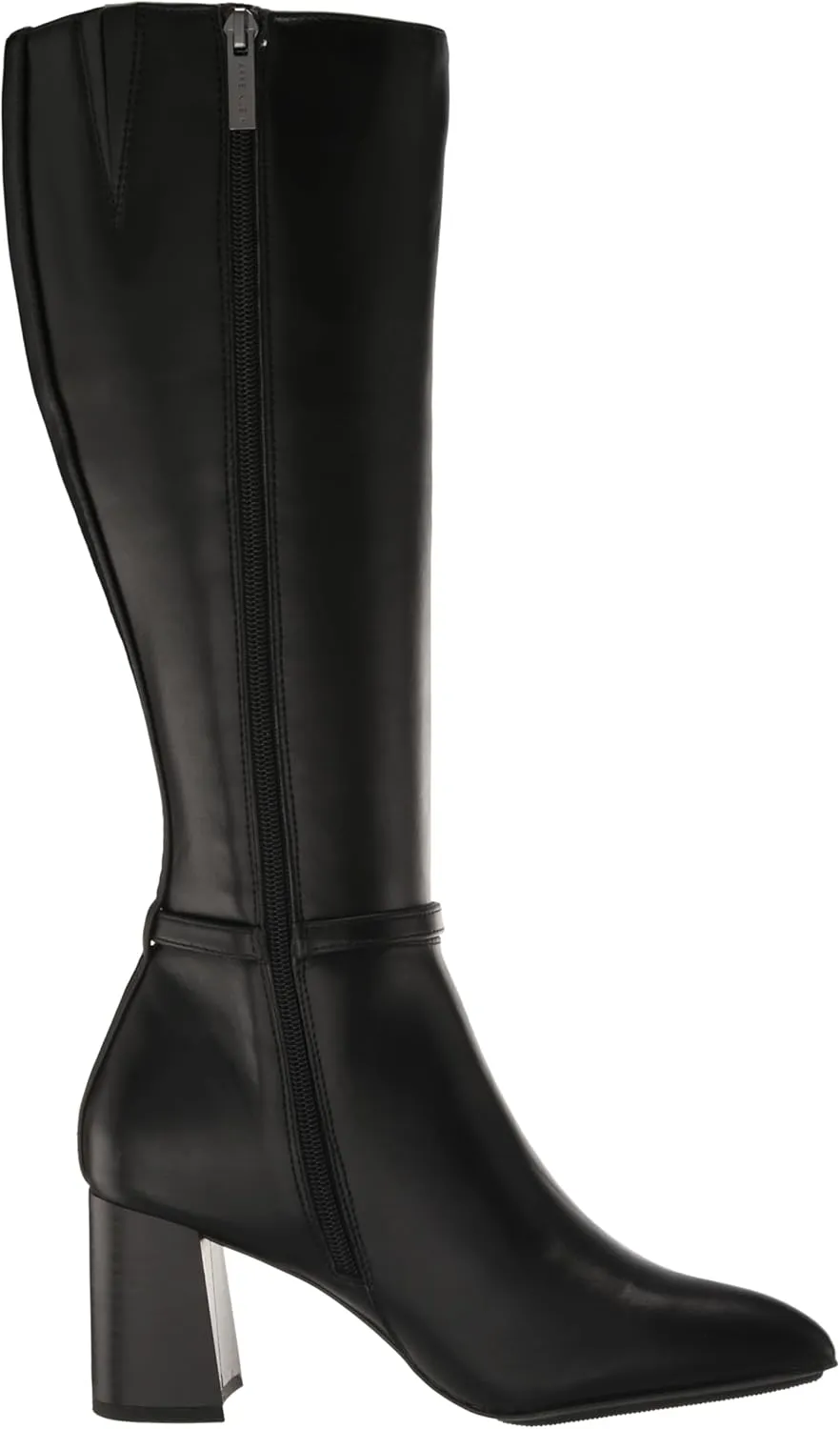 Anne Klein Womens BRENICE Pointed toe Zipper side closure Thigh-High Boots
