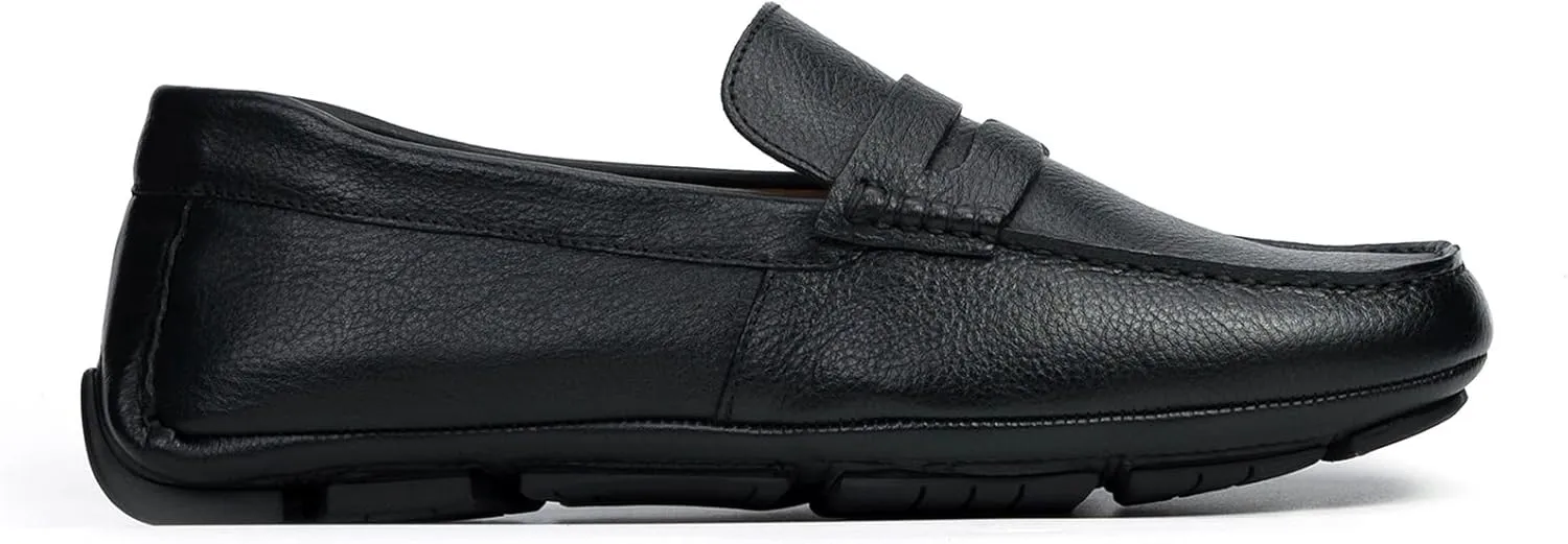 Anthony Veer Cruise Driver Penny Loafers for Men | Slip-On | Tubular Construction | Leather Lining | Ortholite Cushioned Footbed | Rubber Outsole