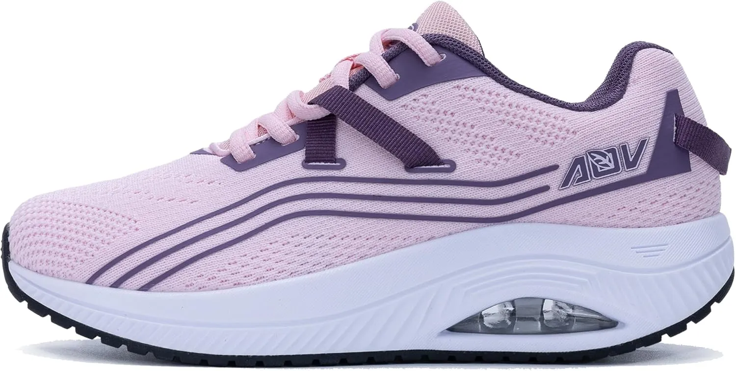 AOV Womens Walking Shoes with Arch Support Orthotic Sneakers Plantar Fasciitis Fashion Athletic Tennis Shoes
