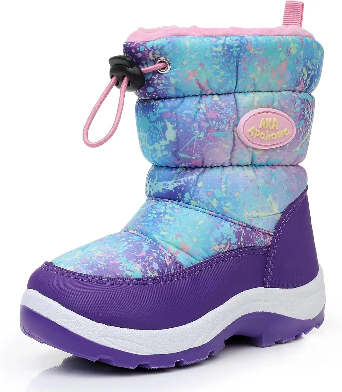 Apakowa Kid's Boys Girls Winter Snow Boots (Toddler/Little Kid)