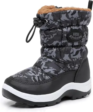 Apakowa Kid's Boys Girls Winter Snow Boots (Toddler/Little Kid)