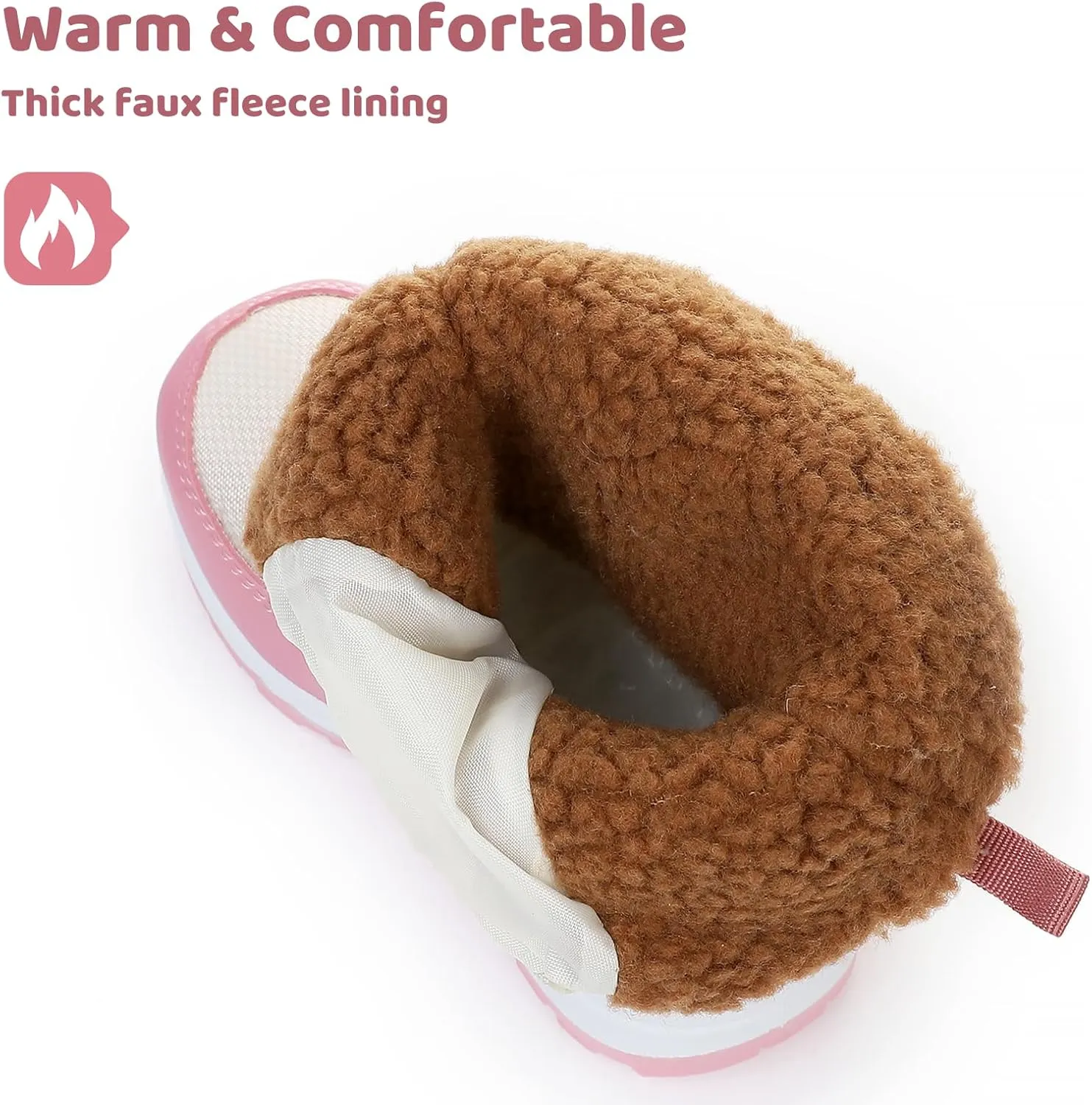 Apakowa Kid's Boys Girls Winter Snow Boots (Toddler/Little Kid)