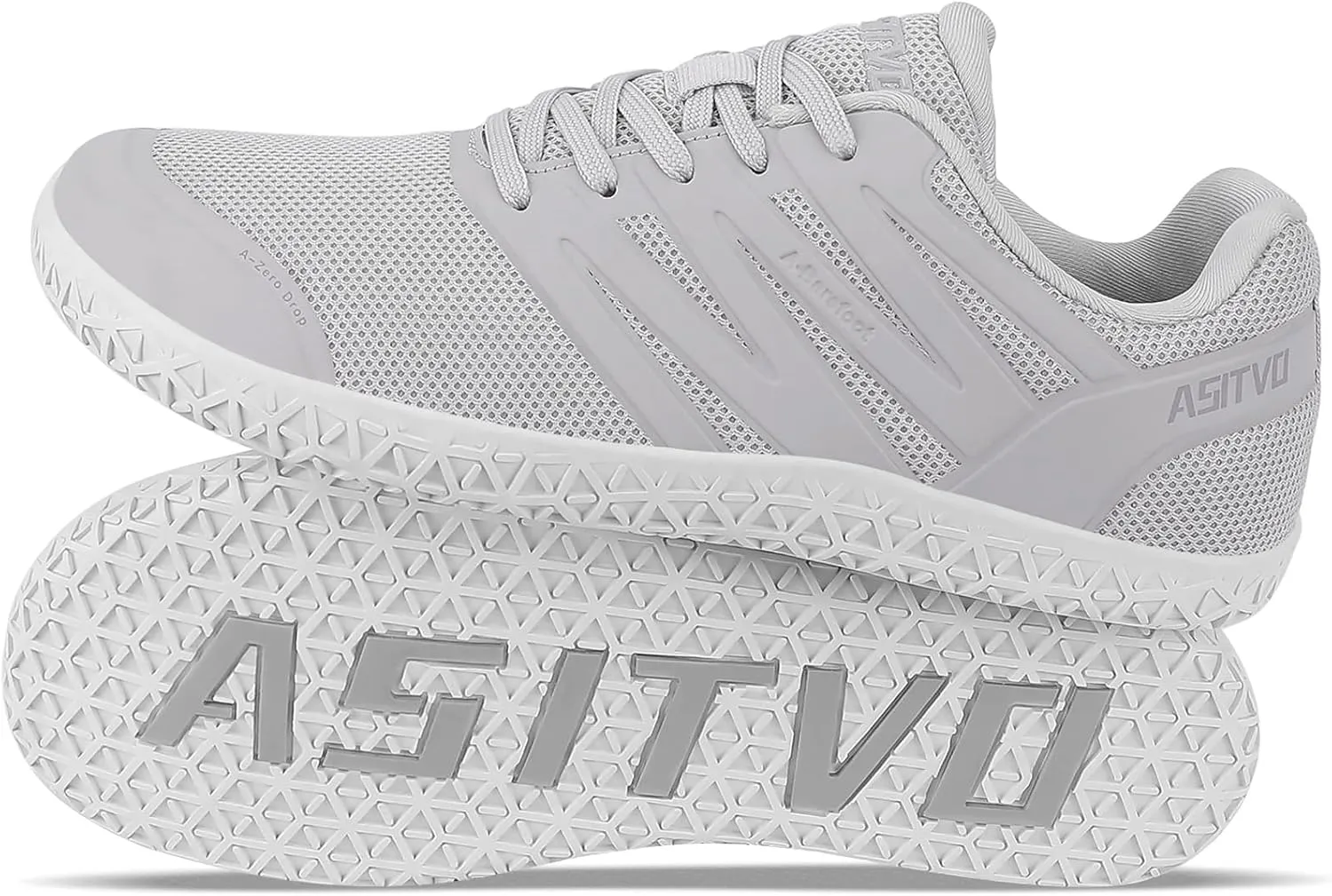 ASITVO Wide Men's Barefoot Zero Drop Sole Minimalist Width Toe Box Walking Shoes Sneakers TPU Toe No-Sew Upper