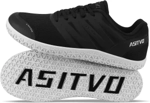 ASITVO Wide Men's Barefoot Zero Drop Sole Minimalist Width Toe Box Walking Shoes Sneakers TPU Toe No-Sew Upper