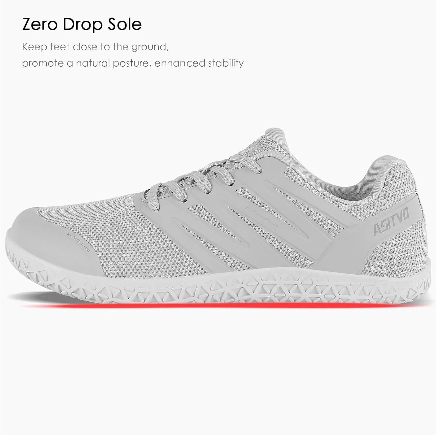 ASITVO Wide Men's Barefoot Zero Drop Sole Minimalist Width Toe Box Walking Shoes Sneakers TPU Toe No-Sew Upper