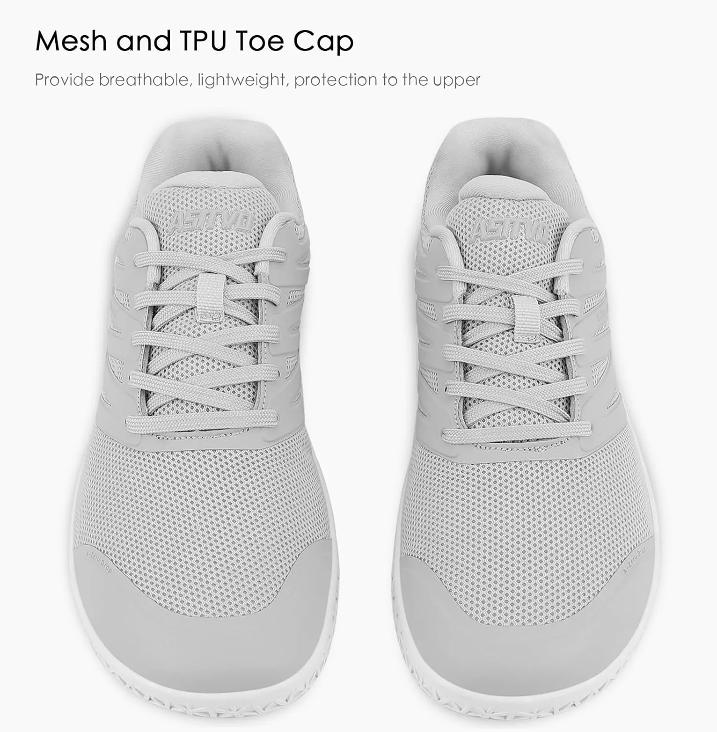 ASITVO Wide Men's Barefoot Zero Drop Sole Minimalist Width Toe Box Walking Shoes Sneakers TPU Toe No-Sew Upper