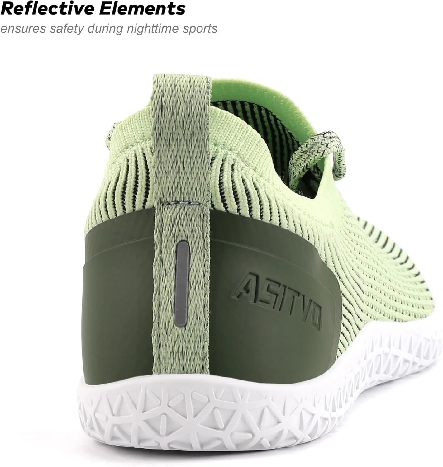 ASITVO Wide Women's Barefoot Zero Drop Sole Minimalist Width Toe Box Walking Shoes Sneakers Colourful Knit Upper