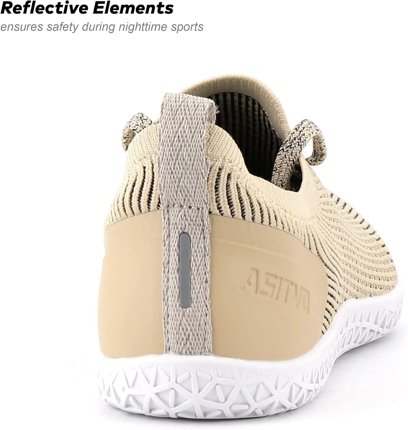 ASITVO Wide Women's Barefoot Zero Drop Sole Minimalist Width Toe Box Walking Shoes Sneakers Colourful Knit Upper