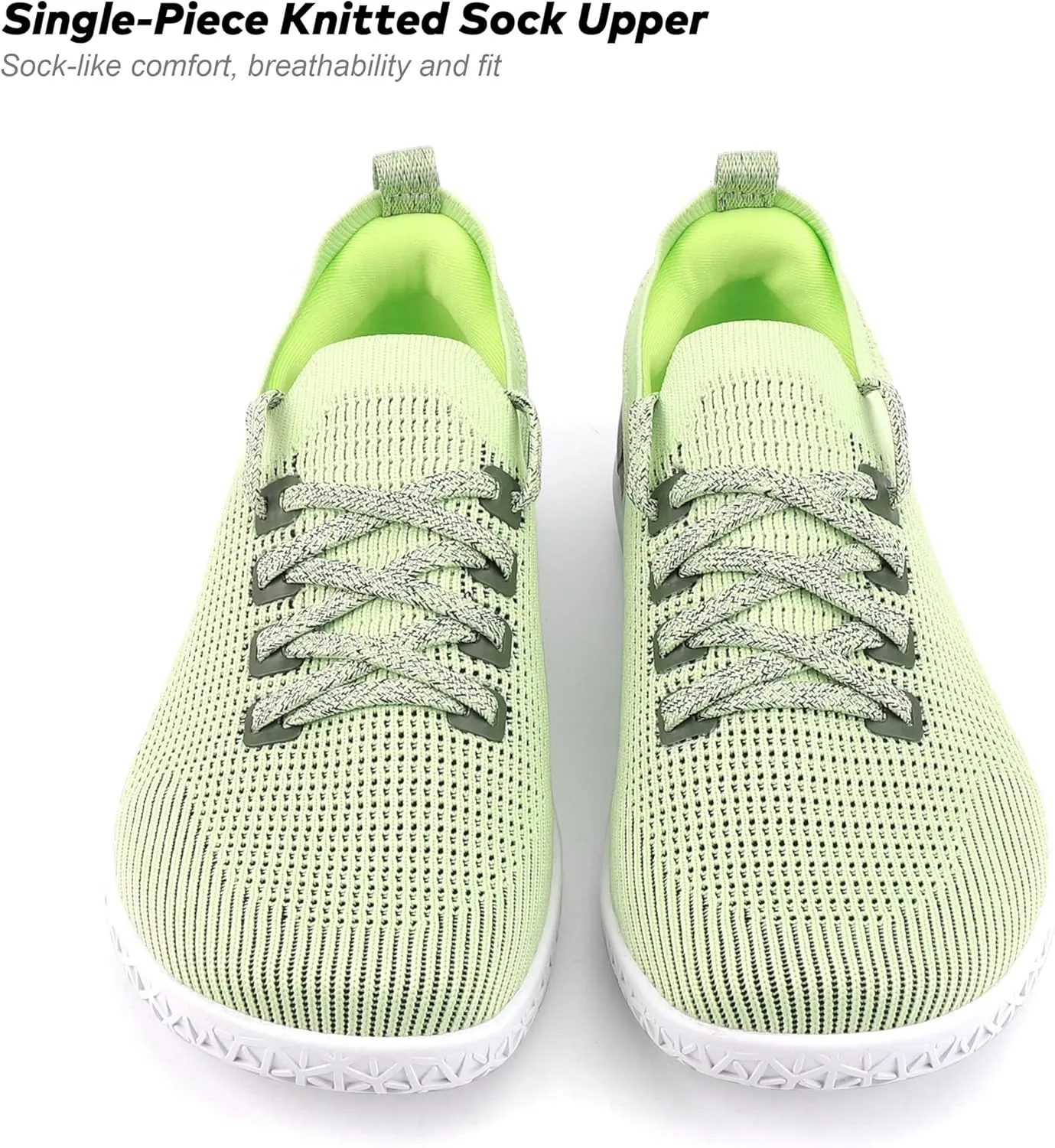 ASITVO Wide Women's Barefoot Zero Drop Sole Minimalist Width Toe Box Walking Shoes Sneakers Colourful Knit Upper