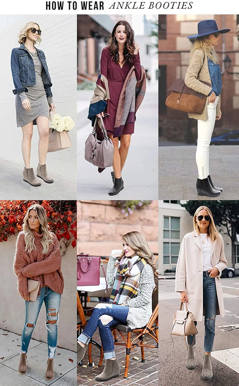 Athlefit Wedge Booties for Women with Heel Hidden Wedge Boots Comfortable Ankle Boots