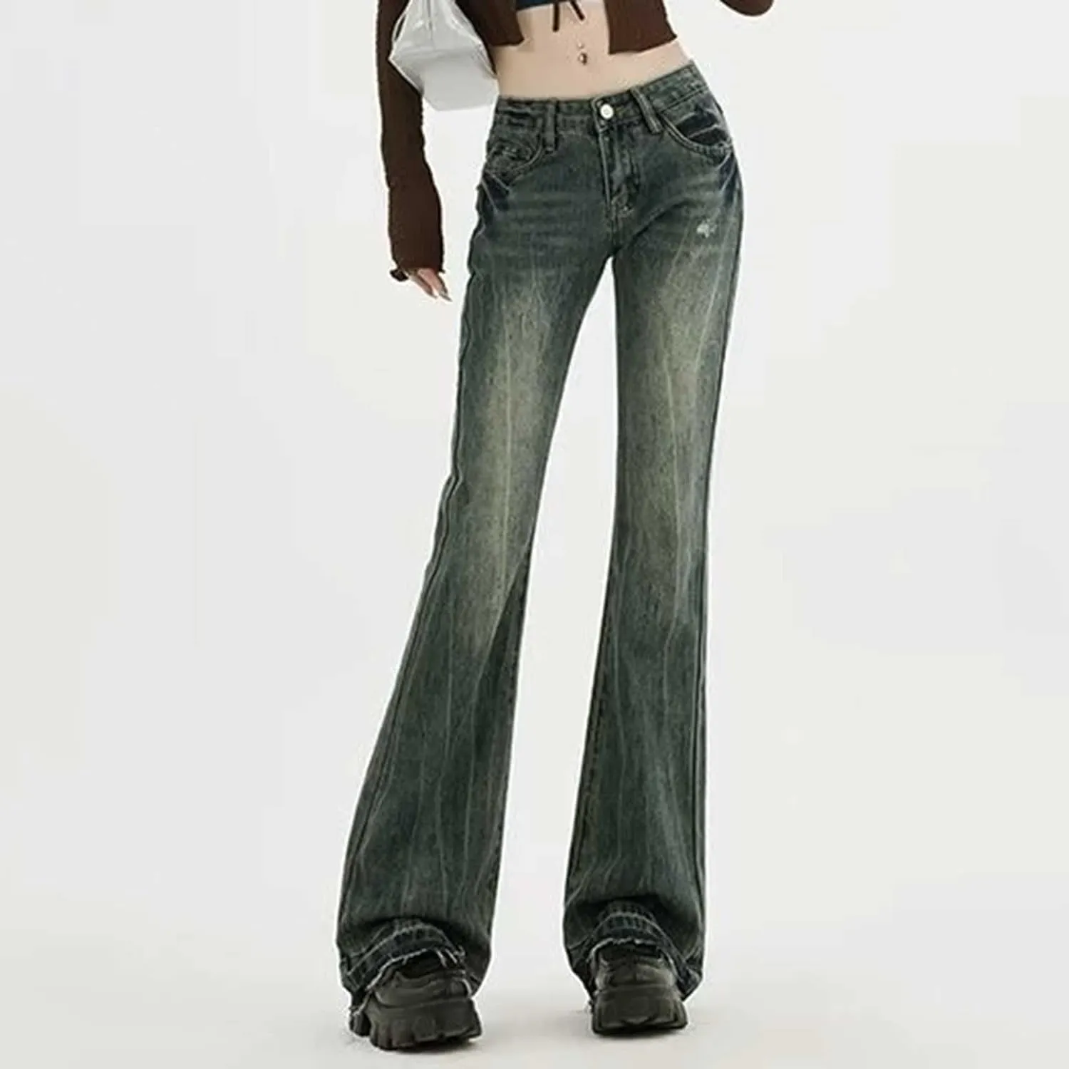 Baggy Jeans for Women Y2K High Street Boyfriend Pants Vintage Jeans Aesthetic Clothing Teen Girls Streetwear Hiphop