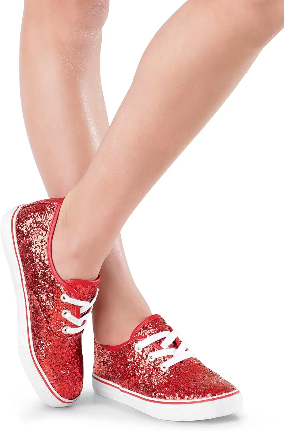 Balera Glitter Low-Top Sneakers for Girls & Women Perfect for Dance