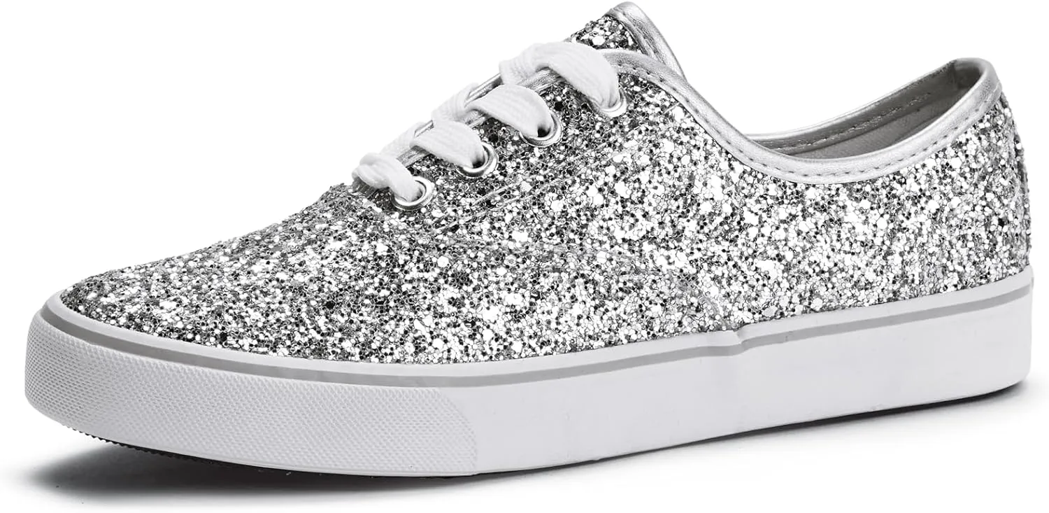 Balera Glitter Low-Top Sneakers for Girls & Women Perfect for Dance