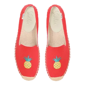Bayside Beach Club Espadrille Pineapple Red
