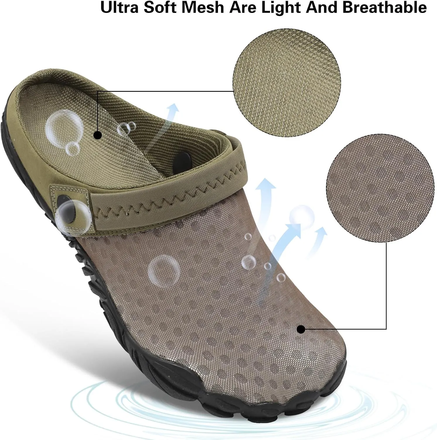 Besroad Outdoor Hiking Slip on Sandals Sports Water Shoes Fashion Sneakers Slippers Classic Clogs for Women Men