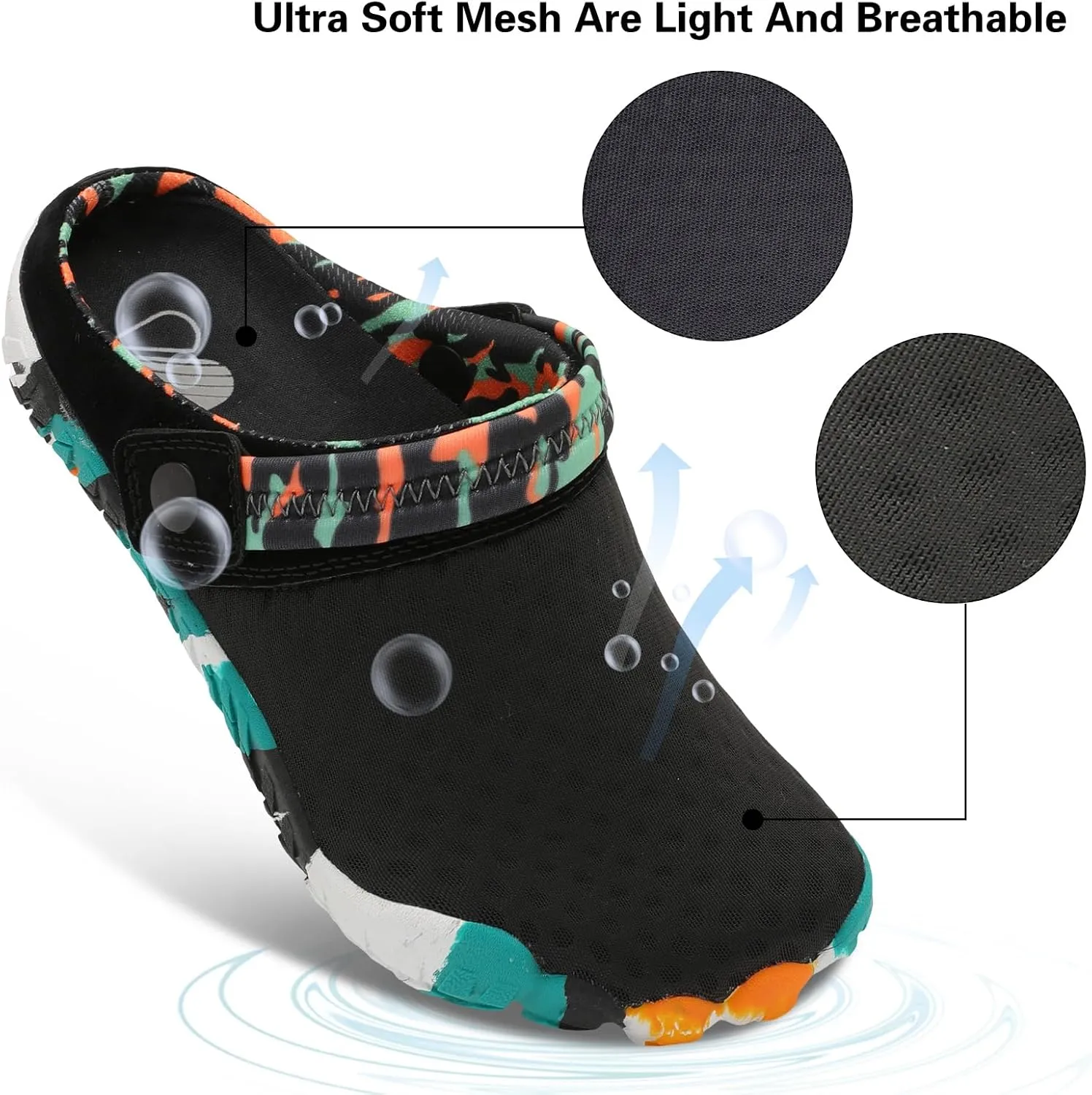 Besroad Outdoor Hiking Slip on Sandals Sports Water Shoes Fashion Sneakers Slippers Classic Clogs for Women Men