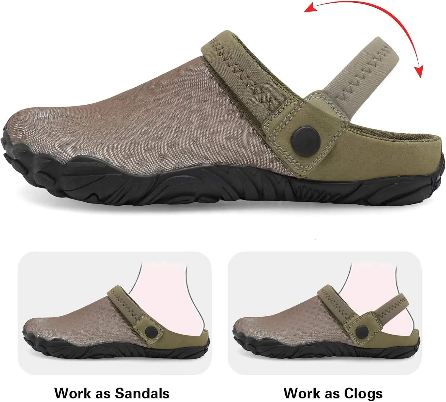 Besroad Outdoor Hiking Slip on Sandals Sports Water Shoes Fashion Sneakers Slippers Classic Clogs for Women Men