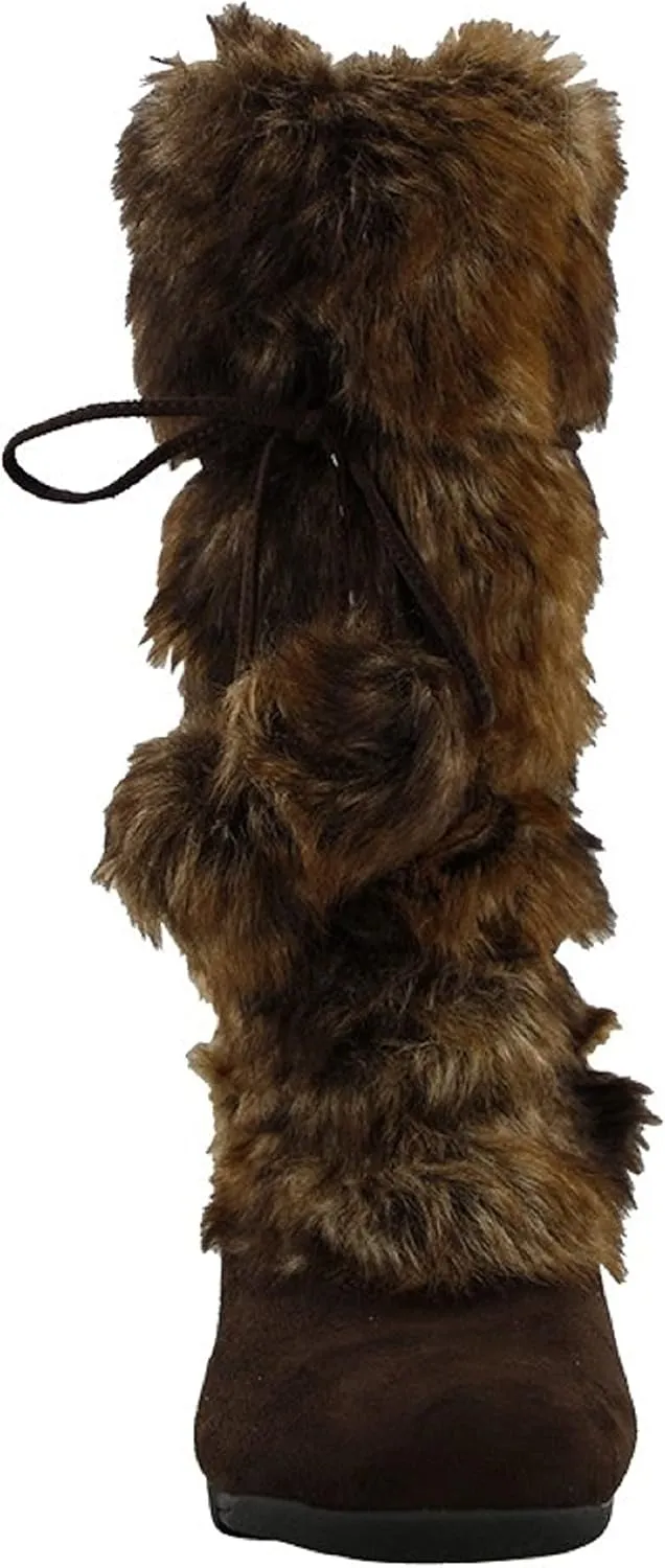 Blossom Talia-Hi Women Ladies Mukluk Faux Fur Mid Calf Warm Winter Snow Boots