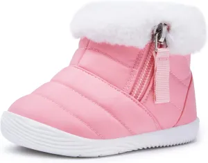 BMCiTYBM Baby Boy Girl Snow Boots Waterproof Winter Warm Booties Nonslip Lightweight Outdoor Shoes for First Walkers 6 9 12 18 24 Months(Infant/Toddler)