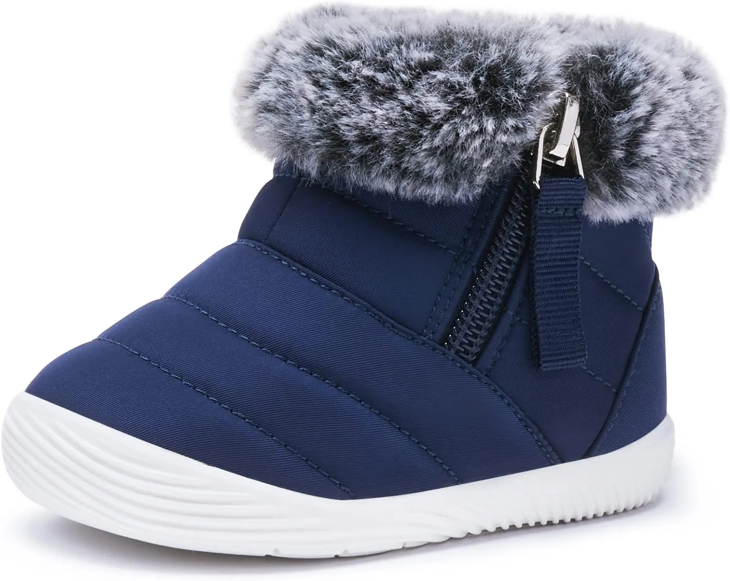 BMCiTYBM Baby Boy Girl Snow Boots Waterproof Winter Warm Booties Nonslip Lightweight Outdoor Shoes for First Walkers 6 9 12 18 24 Months(Infant/Toddler)