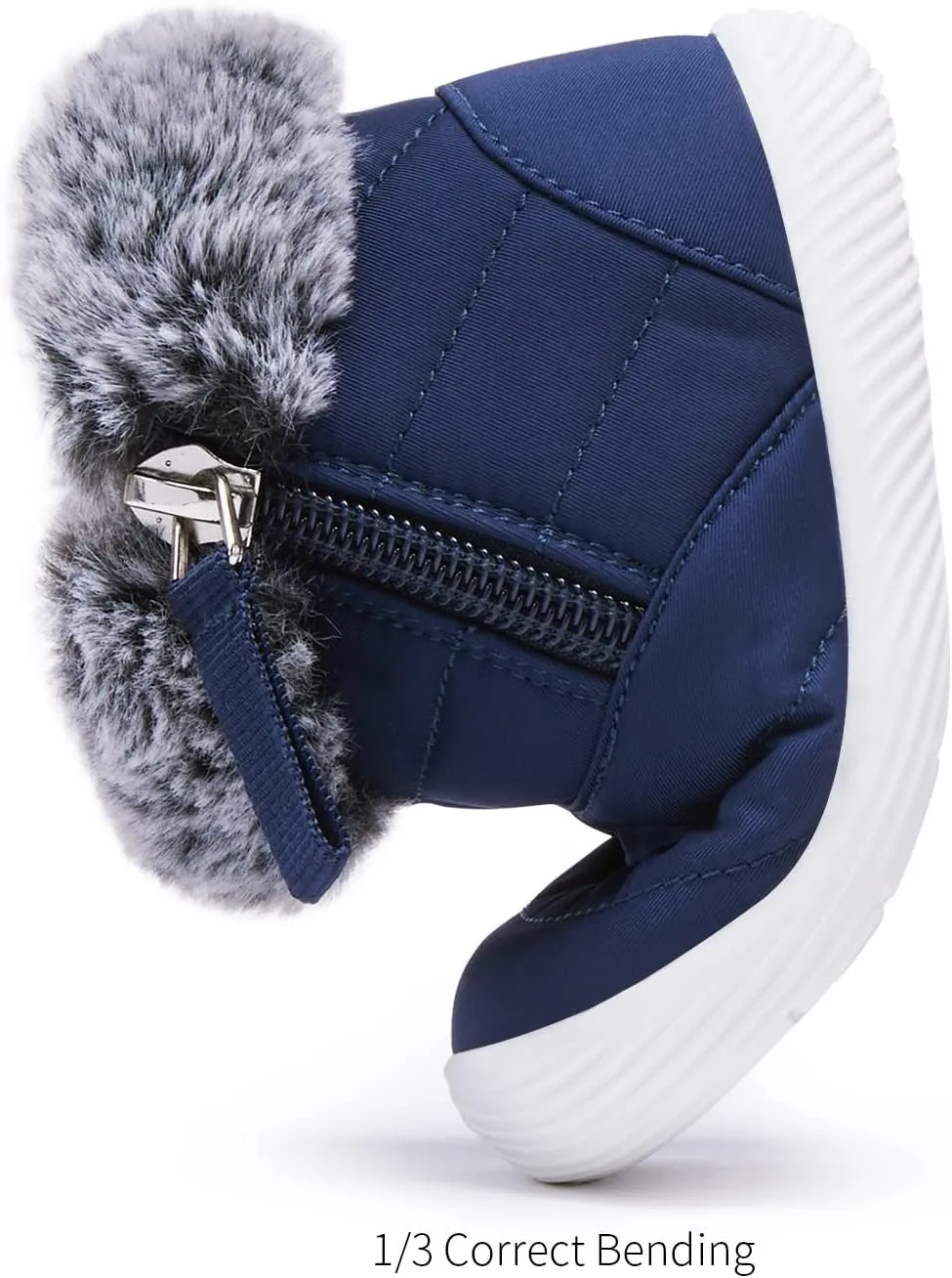 BMCiTYBM Baby Boy Girl Snow Boots Waterproof Winter Warm Booties Nonslip Lightweight Outdoor Shoes for First Walkers 6 9 12 18 24 Months(Infant/Toddler)
