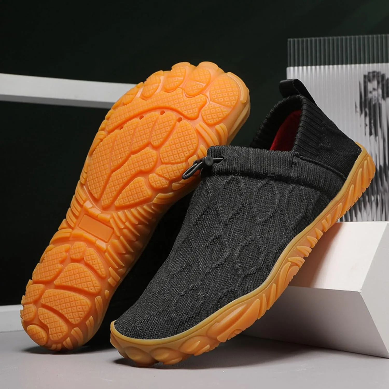 Breathable Dress Sneaker Men's Fashion Casual Shoes A Slip On Lightweight Outdoor Non Slip Thin Sole Flying Woven Lazy