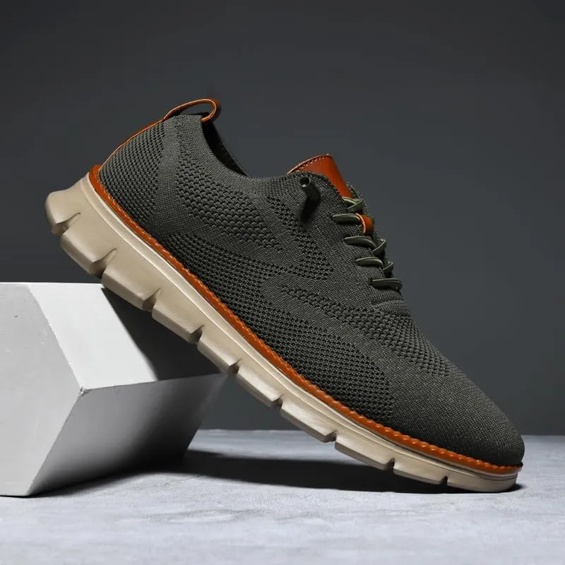 Breeze Shoes for Men Comfortable Oxfords Lace-Up Lightweight Casual Walking wearbreeze Urban Dress Shoes Breathable Upper
