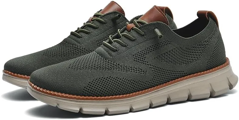 Breeze Shoes for Men Comfortable Oxfords Lace-Up Lightweight Casual Walking wearbreeze Urban Dress Shoes Breathable Upper