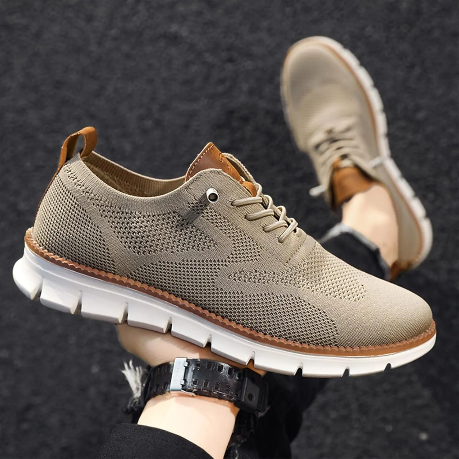 Breeze Shoes for Men, Mens Wearbreeze Shoes, Wear Breeze Mens Shoes, Men's Mesh Dress Sneakers Business Shoes