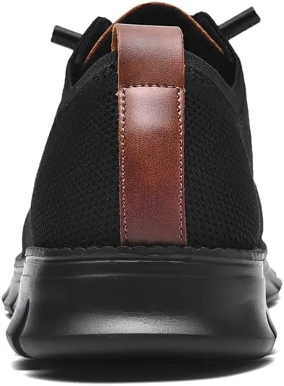 Breeze Shoes for Men Oxfords Lace Up Walking Comfortable Business Casual Shoes Wearbreeze Urban Mesh Dress Sneakers