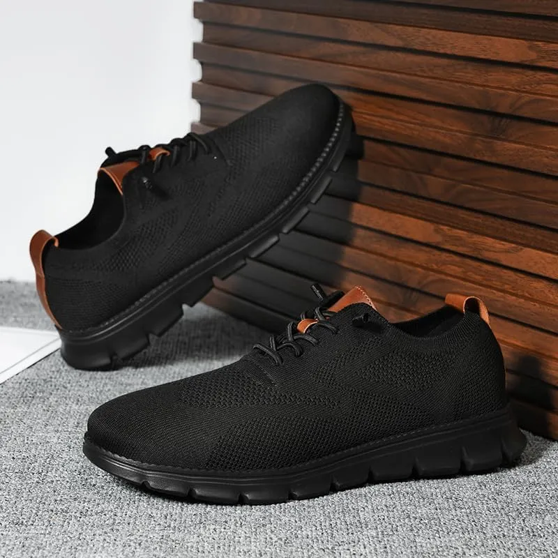 Breeze Shoes for Men Oxfords Lace Up Walking Comfortable Business Casual Shoes Wearbreeze Urban Mesh Dress Sneakers