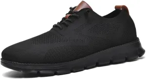 Breeze Shoes for Men Oxfords Lace Up Walking Comfortable Business Casual Shoes Wearbreeze Urban Mesh Dress Sneakers