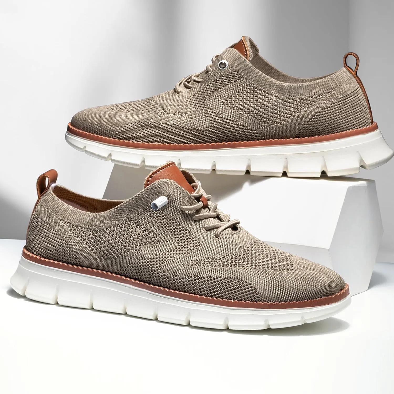 Breeze Shoes for Men,Business Casual Shoes Mens,Comfortable Breeze Urban Shoe for Men,Oxfords Mesh Dress Sneakers,Breathable Upper Wearbreeze Footwear,Lace-Up Lightweight Tennis Walking Shoe