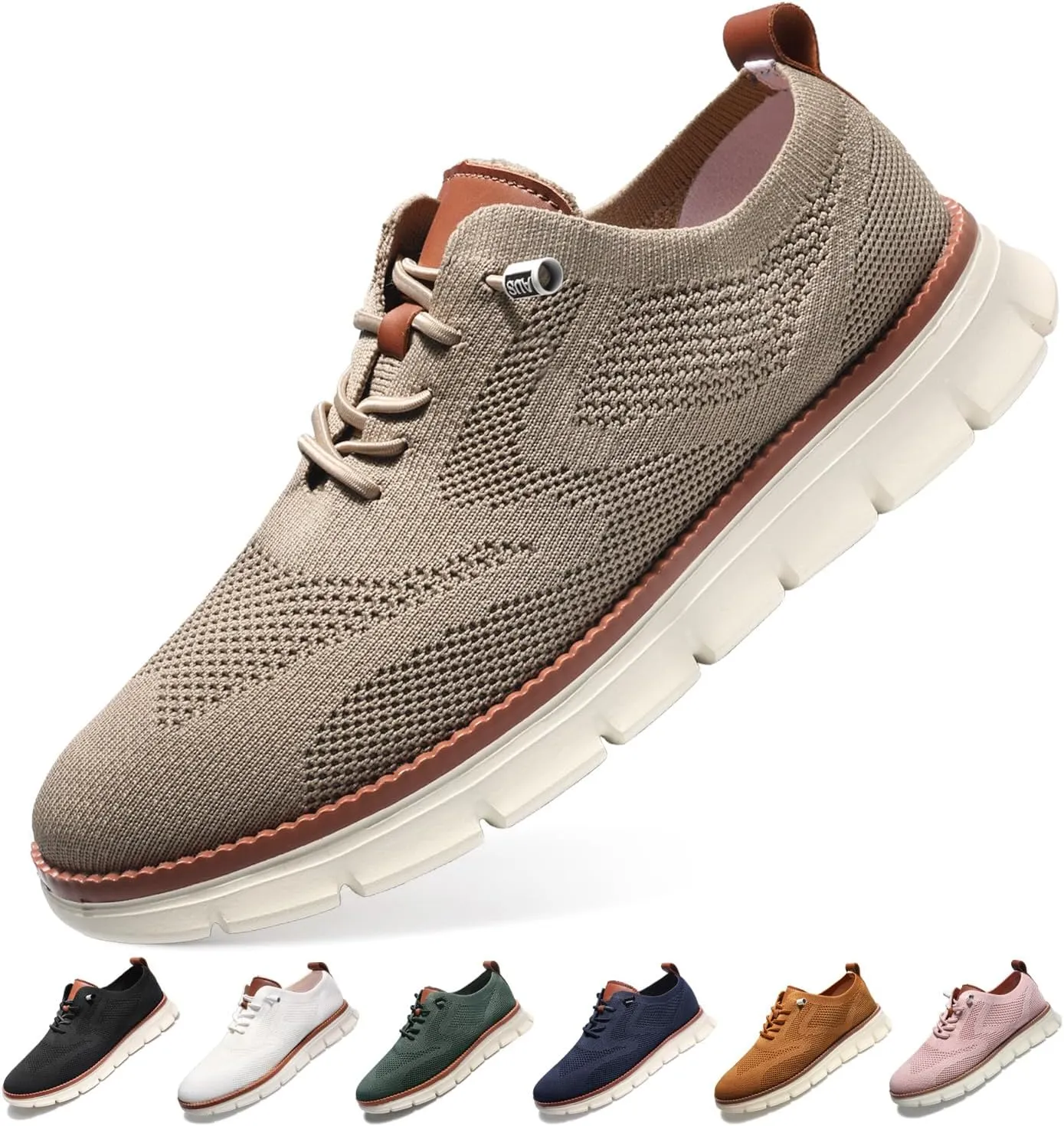 Breeze Shoes for Men,Business Casual Shoes Mens,Comfortable Breeze Urban Shoe for Men,Oxfords Mesh Dress Sneakers,Breathable Upper Wearbreeze Footwear,Lace-Up Lightweight Tennis Walking Shoe