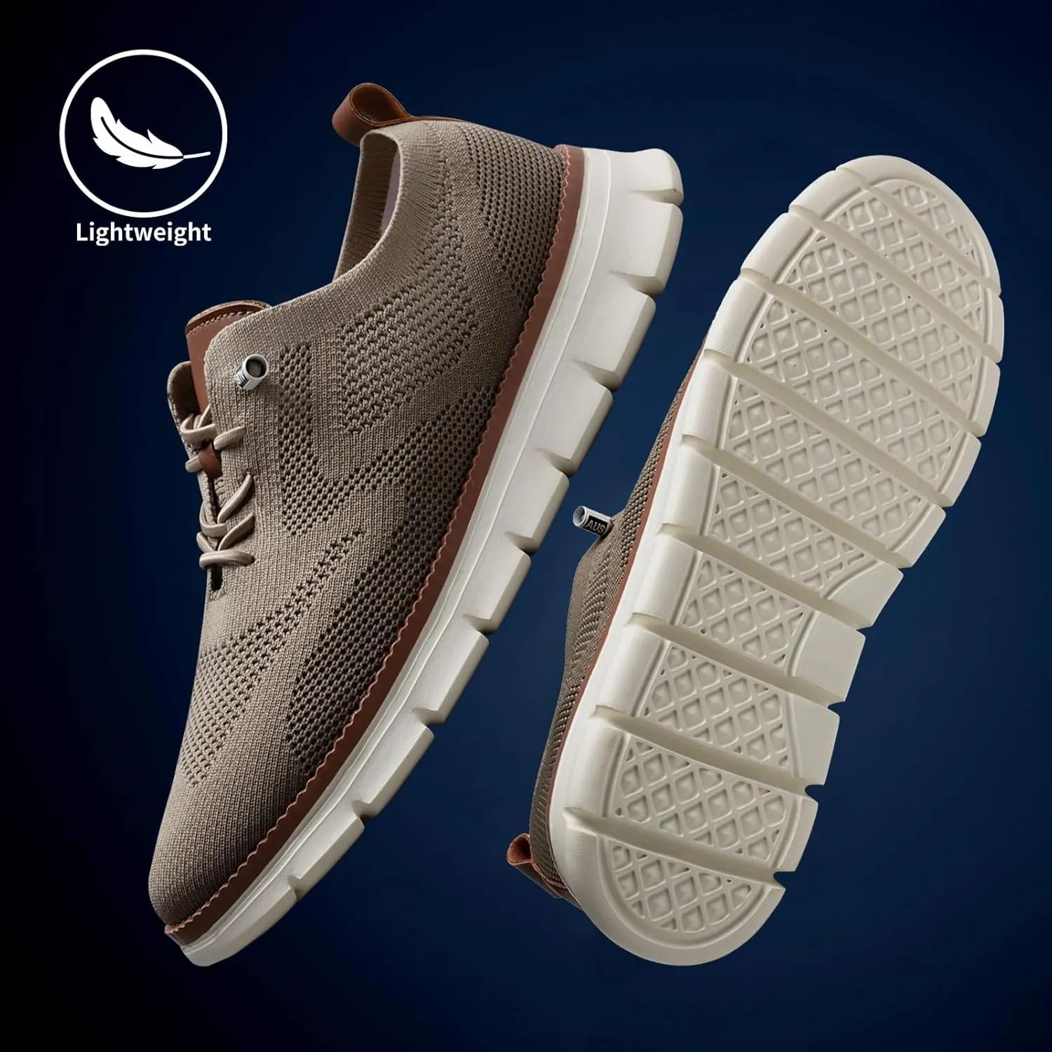 Breeze Shoes for Men,Business Casual Shoes Mens,Comfortable Breeze Urban Shoe for Men,Oxfords Mesh Dress Sneakers,Breathable Upper Wearbreeze Footwear,Lace-Up Lightweight Tennis Walking Shoe