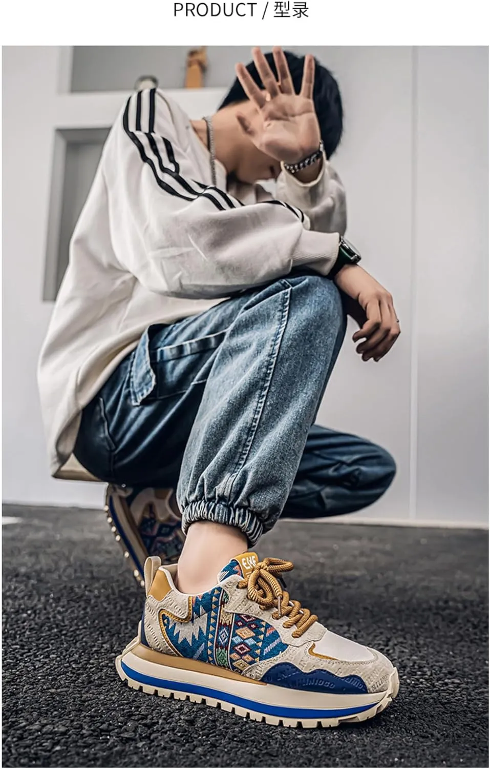Canvas Boho Sneakers for Women Cloud Cushioning Bohemian Festival-Ready Comfort & Hand-Embroidered Artisan Accents