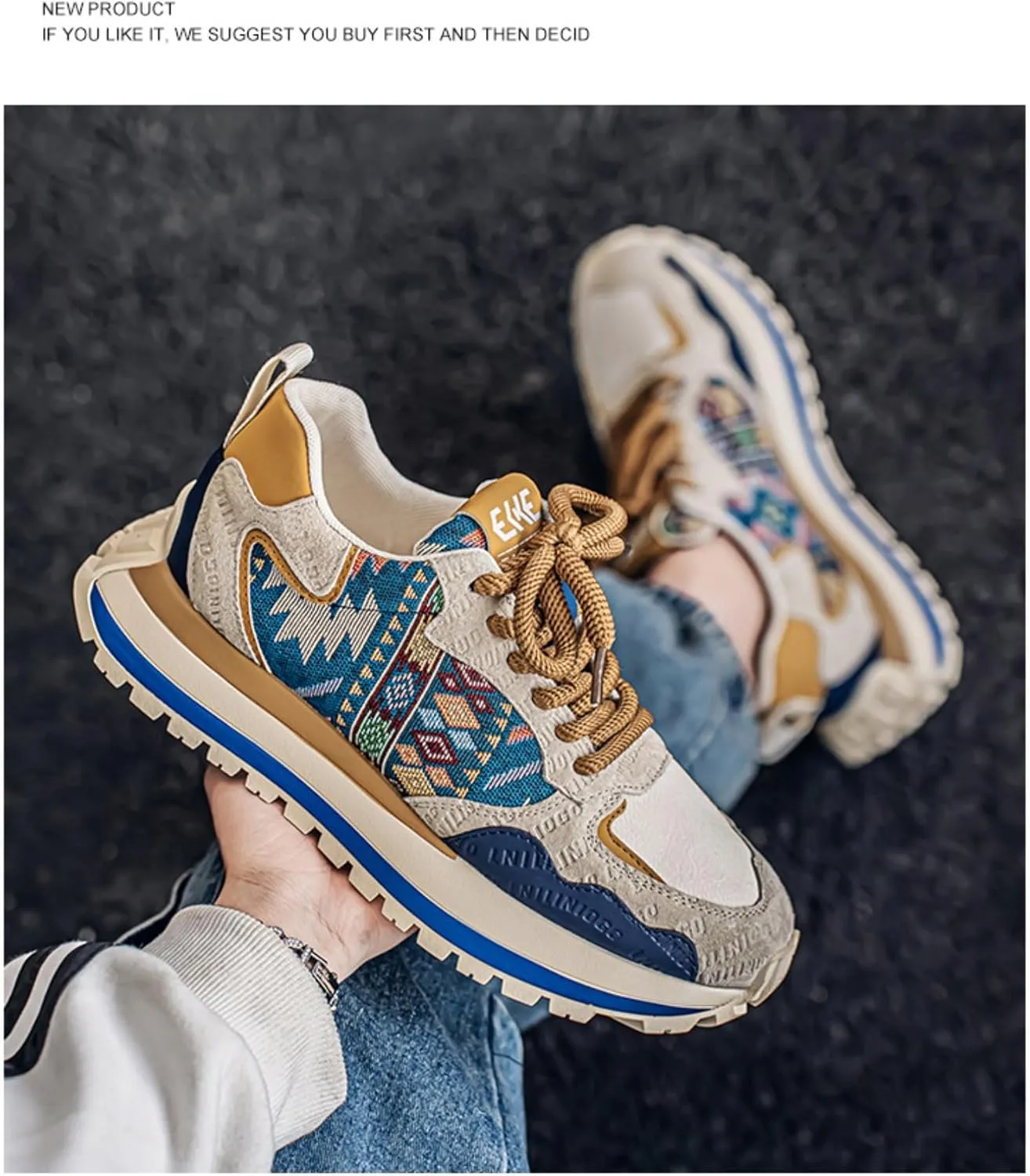 Canvas Boho Sneakers for Women Cloud Cushioning Bohemian Festival-Ready Comfort & Hand-Embroidered Artisan Accents