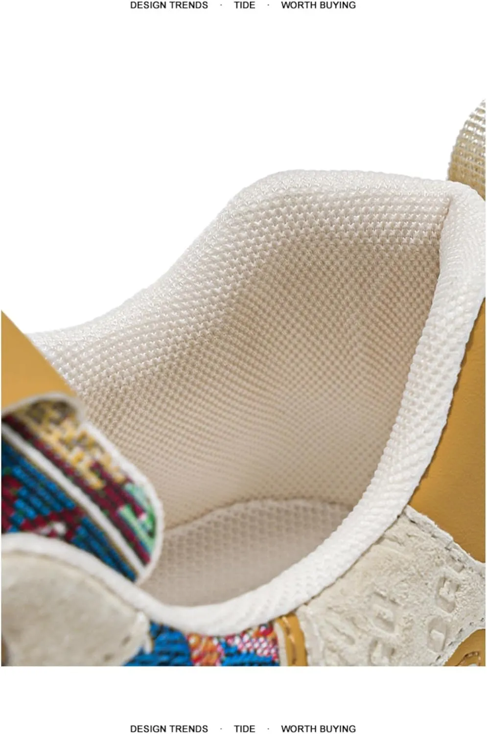 Canvas Boho Sneakers for Women Cloud Cushioning Bohemian Festival-Ready Comfort & Hand-Embroidered Artisan Accents