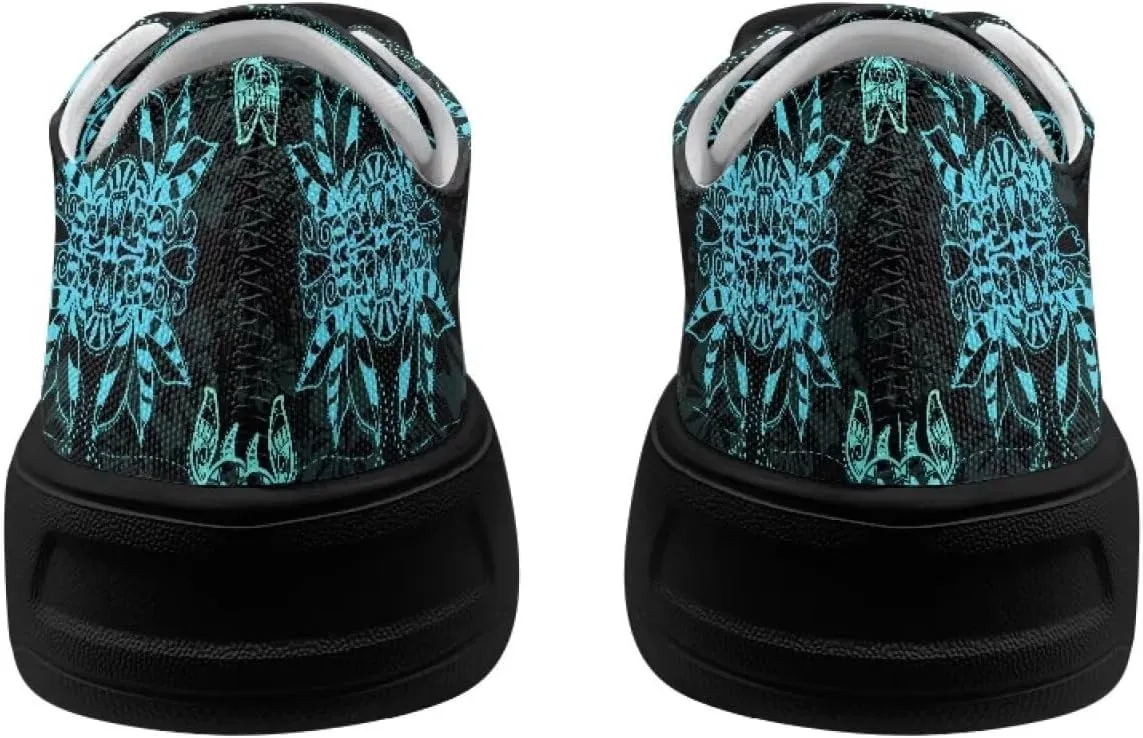 Canvas Shoes for Women Classic Fashion Sneakers Lace Up Low Top Casual Lightweight Breathable Sneakers Wide Toe Shoes