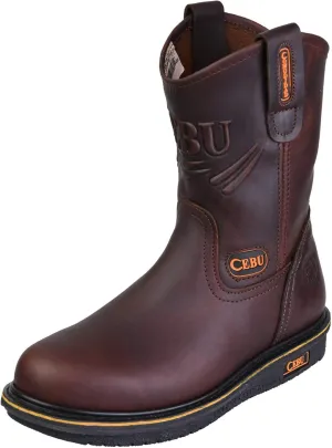 CEBU | Comfort Boots For Men | Handcrafted | High-Traction Soles | Resistant | For Professional Jobs | 11 US | Brown