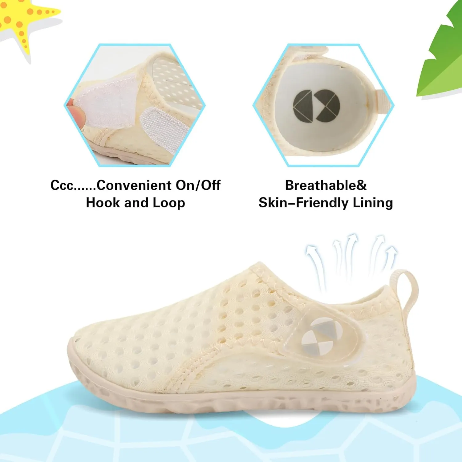 Centipede Demon Toddler Water Shoes for Girls Boys Kids Barefoot Swim Beach Aqua Socks Summer Sandals Breathable Quick Dry for Outdoor Water Sports Pool River