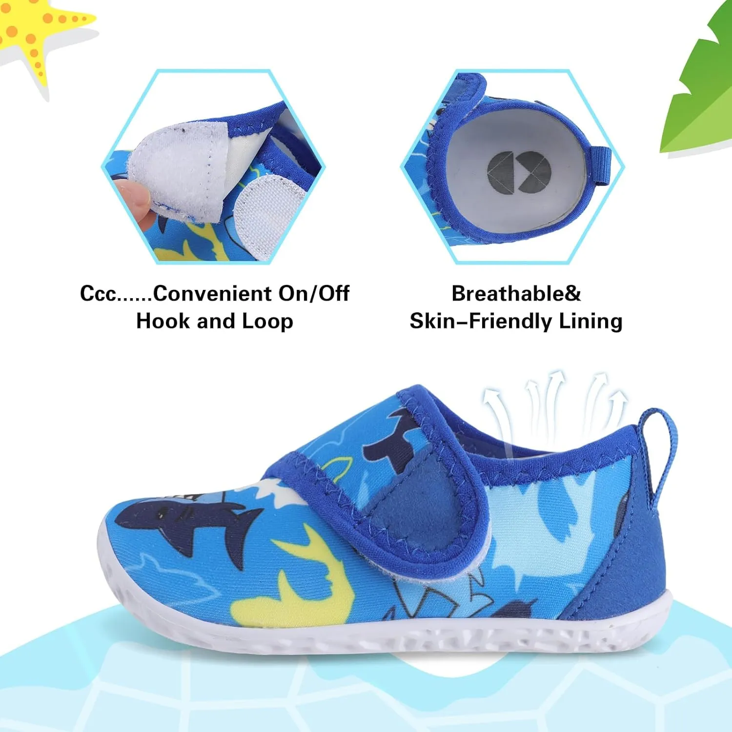 Centipede Demon Toddler Water Shoes for Girls Boys Kids Barefoot Swim Beach Aqua Socks Summer Sandals Breathable Quick Dry for Outdoor Water Sports Pool River