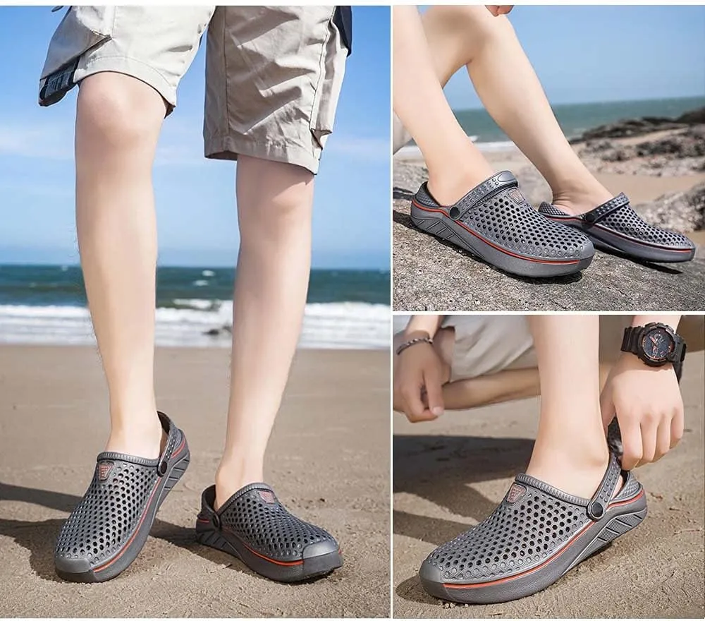 CERYTHRINA Men's Slippers Womens Lightweight Breathable Water Shoes Garden Clogs Sandals Unisex