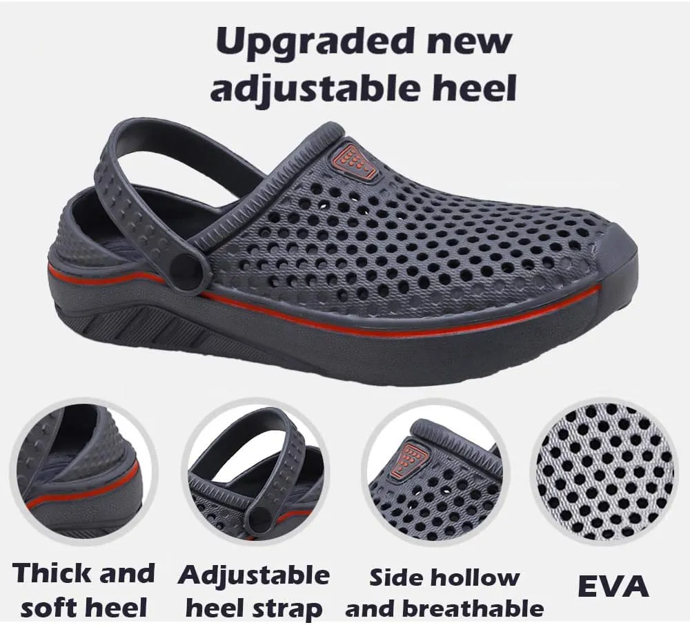 CERYTHRINA Men's Slippers Womens Lightweight Breathable Water Shoes Garden Clogs Sandals Unisex