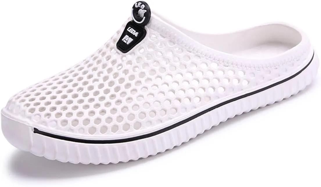 clapzovr Unisex Garden Clogs Slippers Water Sandals Shower Beach Shoes Leightweight Men